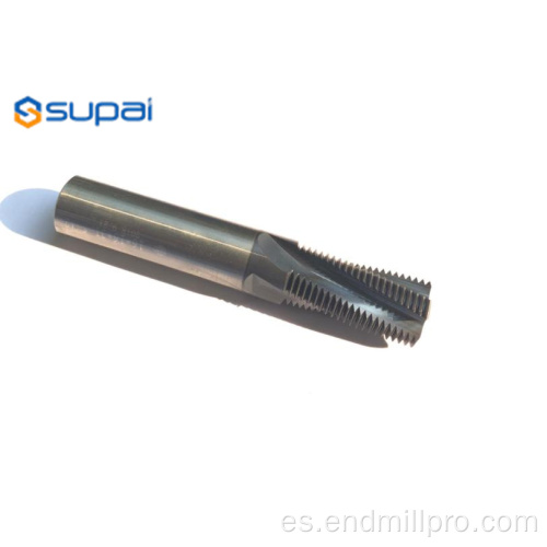 Fresa de tornillo EndMill de corte de rosca de carburo sólido